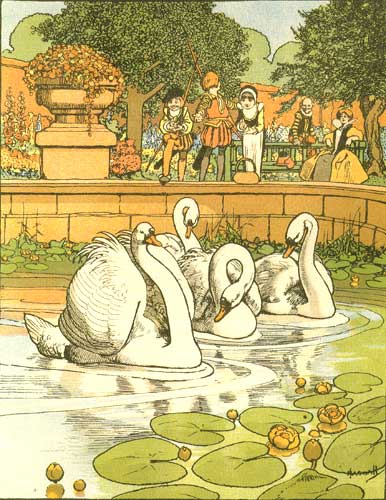 Illustration from The Ugly Duckling by Hans Christian Andersen. John Hassall, illustrator. 