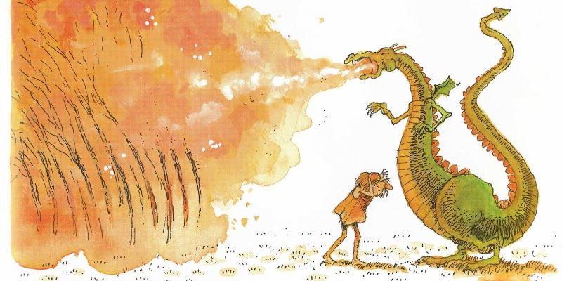 Illustration from “The Paper Bag Princess” written by Robert Munsch and illustrated by Michael Martchenko 