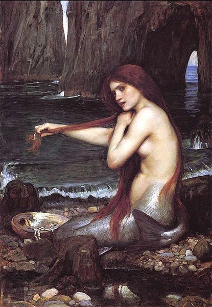 John William Waterhouse - Mermaid (1900, Oil on canvas)