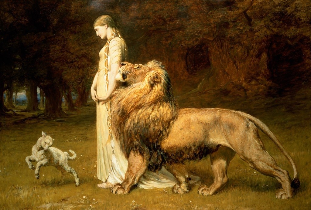 Briton Rivière, Una and Lion, nineteenth century.